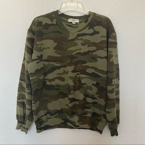Sub-Urban Riot | Heart EMB Camo Willow Sweatshirt S